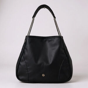 Lululemon Snap Tote Bag 28L Black Water Repellent Travel Gym Shoulder